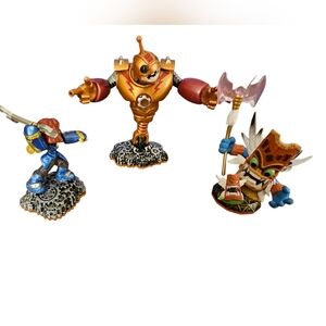 Skylanders‎ Bundle – Lot of 3 Figures – Robot, Tiki Warrior & Mechanic Hero